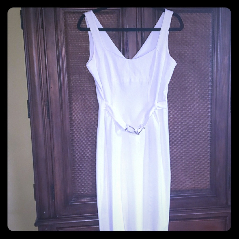 Cache White Dress Sz 8